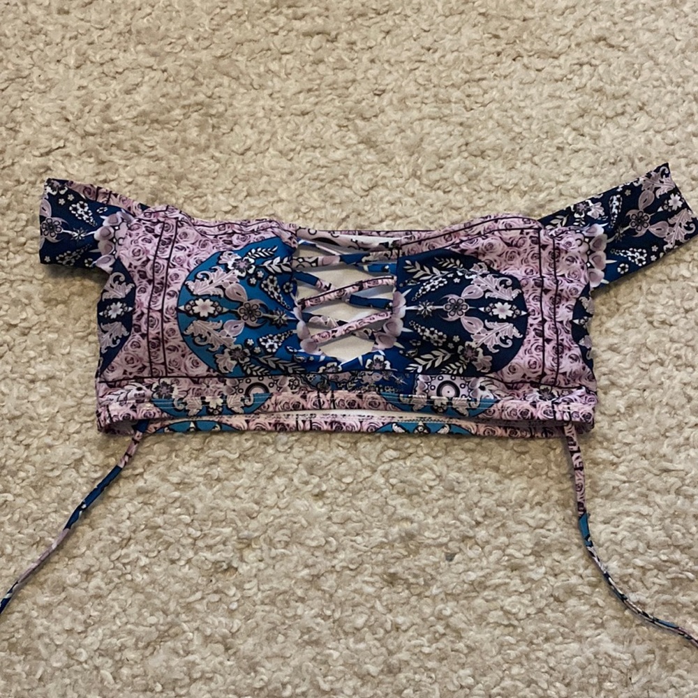 Off the shoulder bikini top